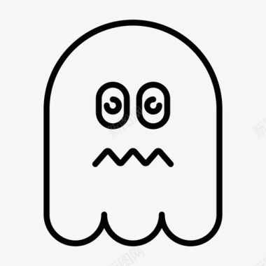 鬼魂卡通表情符号图标图标
