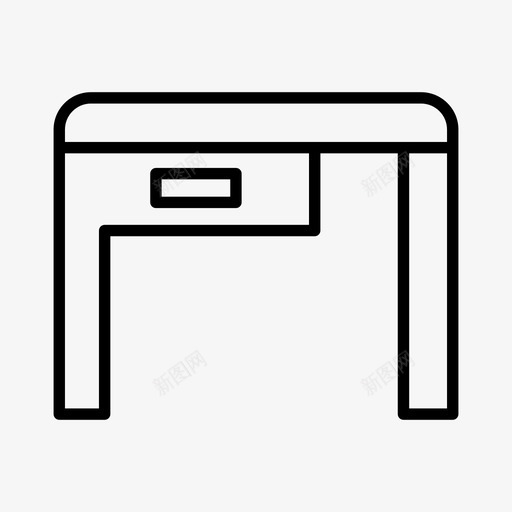 办公桌家具办公室图标svg_新图网 https://ixintu.com 办公室 办公桌 家具 工作场所 桌子 餐桌系列