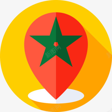 销摩洛哥6扁平图标图标