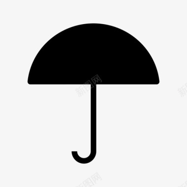 雨伞防护防水图标图标