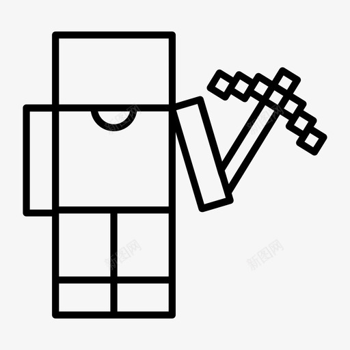 minecraft爬行爆炸图标svg_新图网 https://ixintu.com minecraft ui 像素 混合 游戏 爆炸 爬行 视频 轮廓