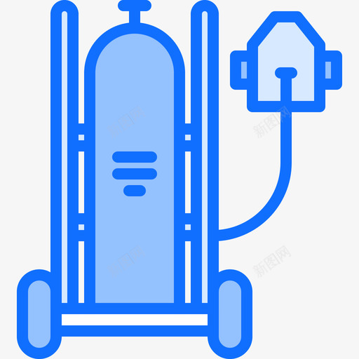 氧气面罩医疗技术10蓝色图标svg_新图网 https://ixintu.com 医疗技术10 氧气面罩 蓝色
