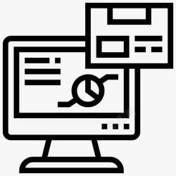 批量计算机信息计算机数据图标高清图片