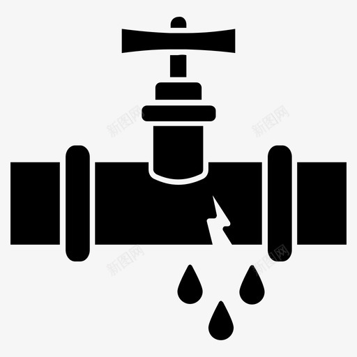 管道排水管污水管图标svg_新图网 https://ixintu.com 图标 工具集 排水管 构造 水管 污水 符号 管道
