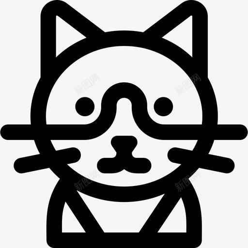 猫猫品种5直系图标svg_新图网 https://ixintu.com 猫 猫品种5 直系