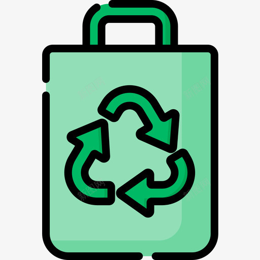 回收袋气候变化17线性颜色图标svg_新图网 https://ixintu.com 回收 气候变化 线性 颜色
