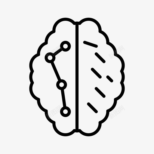 大脑神经科学图标svg_新图网 https://ixintu.com 大脑 神经 科学