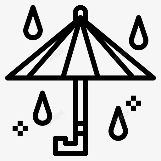 雨伞保护伞雨天图标svg_新图网 https://ixintu.com 保护伞 天气 季节 雨伞 雨天