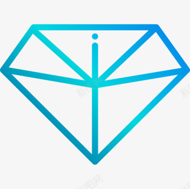 钻石创业新业务6线性梯度图标图标
