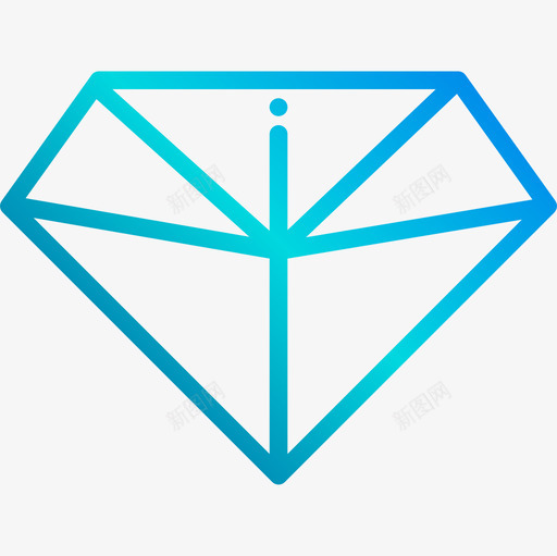 钻石创业新业务6线性梯度图标svg_新图网 https://ixintu.com 创业 新业务 梯度 线性 钻石