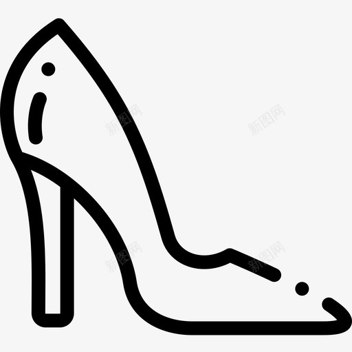 高跟鞋母亲节19直系图标svg_新图网 https://ixintu.com 母亲节 直系 高跟鞋