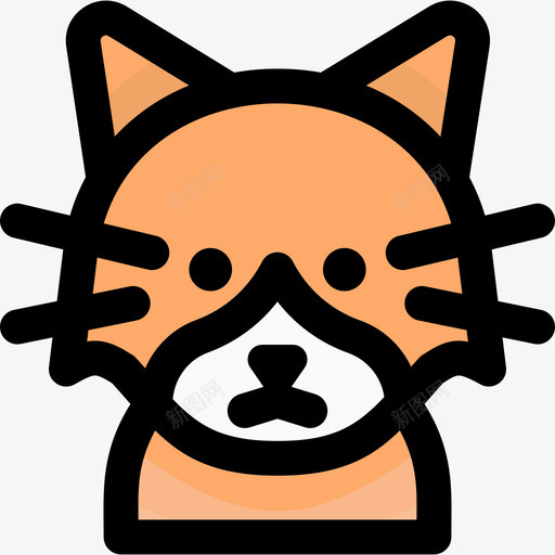 猫猫品种2线性颜色图标svg_新图网 https://ixintu.com 品种 线性 颜色