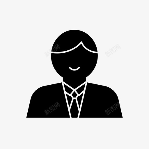 男人生意公司图标svg_新图网 https://ixintu.com 公司 办公室 生意 男人 西装 领带