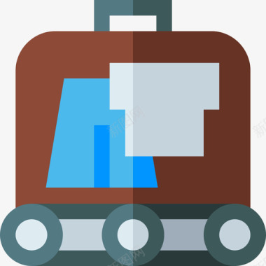 行李箱航空28扁平图标图标