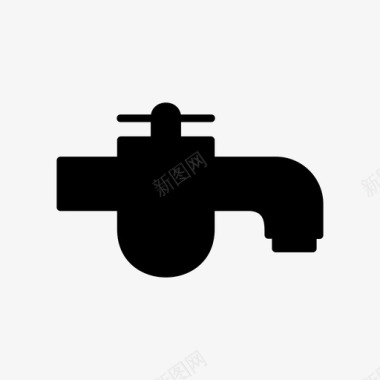 水龙头饮水滴水图标图标