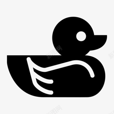浴缸玩具婴儿用品鸭子图标图标