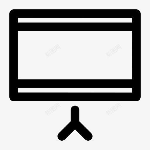 白板业务办公室图标svg_新图网 https://ixintu.com 业务 办公室 文稿 演示 白板