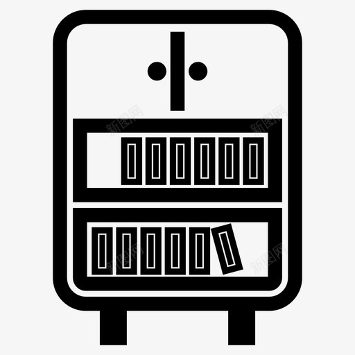 书柜家办公室图标svg_新图网 https://ixintu.com 书柜 书柜家 办公室 房间