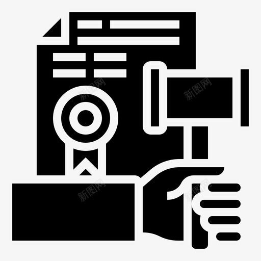 合同协议文件图标svg_新图网 https://ixintu.com 协议 司法 合同 文件 木槌 标志 标志符 法律 符号