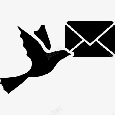 邮件传递邮件鸽子图标图标