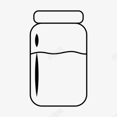 玻璃罐罐容器图标图标