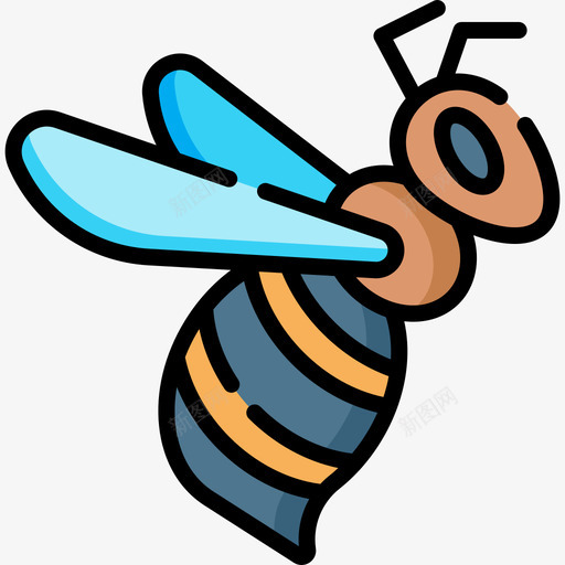 蜜蜂城市公园12线性颜色图标svg_新图网 https://ixintu.com 公园 城市 线性 蜜蜂 颜色