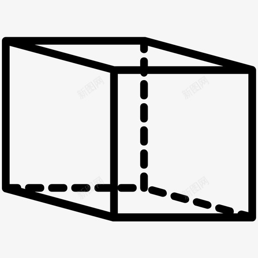 立方体二维二维形状图标svg_新图网 https://ixintu.com 三维形状 三维设计 二维形状 二维设计 五边形线条图标 几何图形 立方体