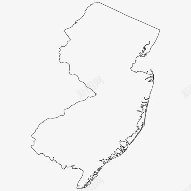 新泽西州美国美利坚合众国图标图标
