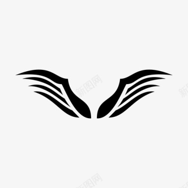 翅膀小鸟飞翔图标图标