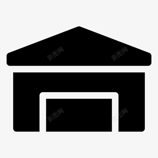 机库机场航空图标svg_新图网 https://ixintu.com 机场 机库 航空 车库 车棚