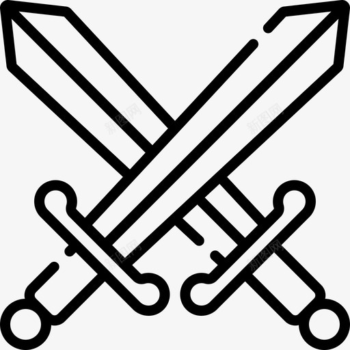 剑中世纪50年代直纹图标svg_新图网 https://ixintu.com 50年代 中世纪 直纹