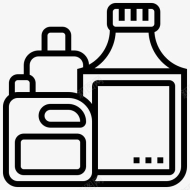 塑料废料瓶子容器图标图标