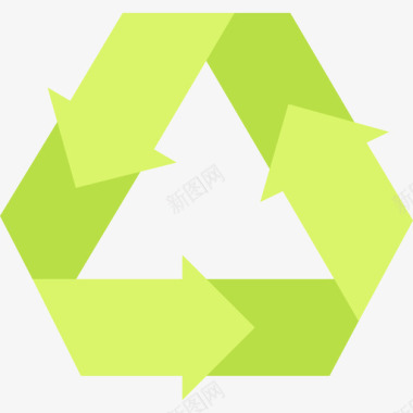 回收可持续能源29平坦图标图标