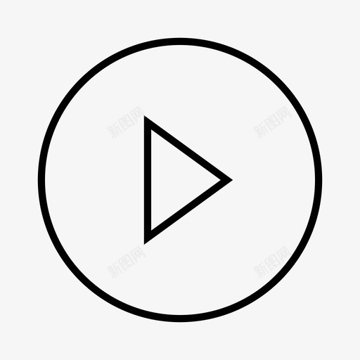播放箭头电影图标svg_新图网 https://ixintu.com 按钮 播放 播放器 电影 箭头 视频 音乐