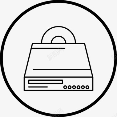 dvd播放机cd播放机音乐图标图标
