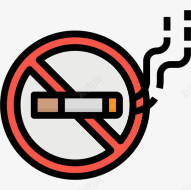 禁止吸烟72号餐厅正色图标图标