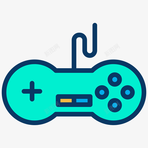 Gamepad游戏64线性颜色图标svg_新图网 https://ixintu.com Gamepad 游戏 线性 颜色