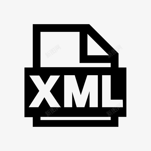 xml文件文档xml文件格式图标svg_新图网 https://ixintu.com xml文件 xml文件格式 文档