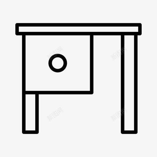 办公桌家具办公室图标svg_新图网 https://ixintu.com 办公室 办公桌 家具 工作场所 桌子 餐桌系列