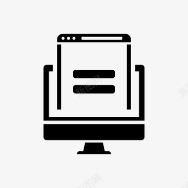 文档笔记本电脑屏幕图标图标