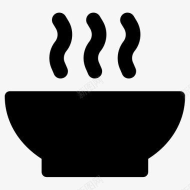 碗食物热饭图标图标