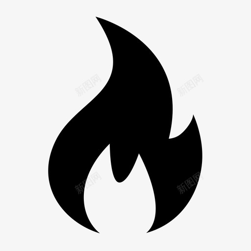 火_填充svg_新图网 https://ixintu.com 火_填充 fire-Full