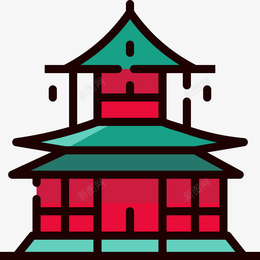 日本日本89线性颜色图标svg_新图网 https://ixintu.com 日本 日本89 线性颜色