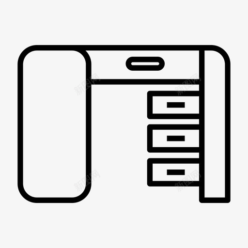 办公桌家具办公室图标svg_新图网 https://ixintu.com 办公室 办公桌 场所 家具 工作 工作场 桌子 系列 餐桌