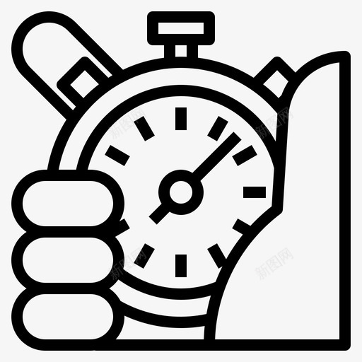 时间记录运行28线性图标svg_新图网 https://ixintu.com 时间 线性 记录 运行