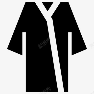 长袍浴袍套装图标图标
