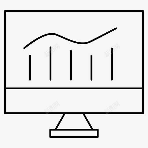 监视器业务计算机图标svg_新图网 https://ixintu.com 业务 图形 监视器 细线 计算机