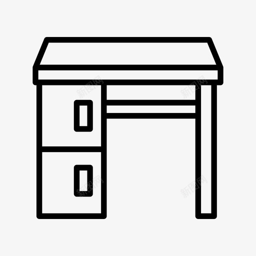 办公桌家具办公室图标svg_新图网 https://ixintu.com 办公室 办公桌 场所 家具 工作 工作场 桌子 系列 餐桌