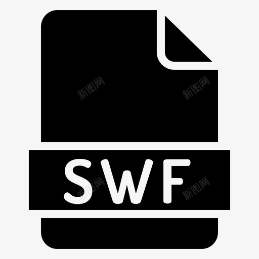 swf扩展名swf文件图标svg_新图网 https://ixintu.com swf 扩展名 文件