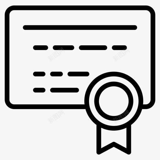 证书成就证书授权文件图标svg_新图网 https://ixintu.com 体育 图标 奖励 学位 成就 授权 文件 文凭 证书
